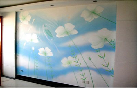 三原画墙绘怎么画好白云的蓬松感？