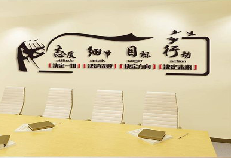 三原企业文化墙主要展示什么？