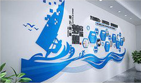 三原海浪主题文化墙如何设计？