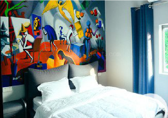 三原对于酒店的墙体彩绘而言更注重哪些方面?