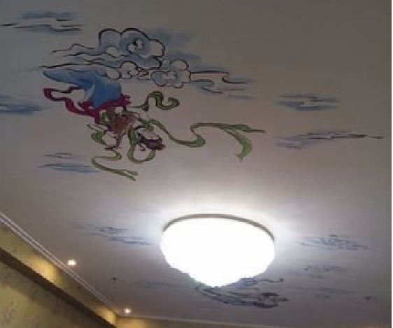 三原如何快速绘制天花板上的手绘墙？